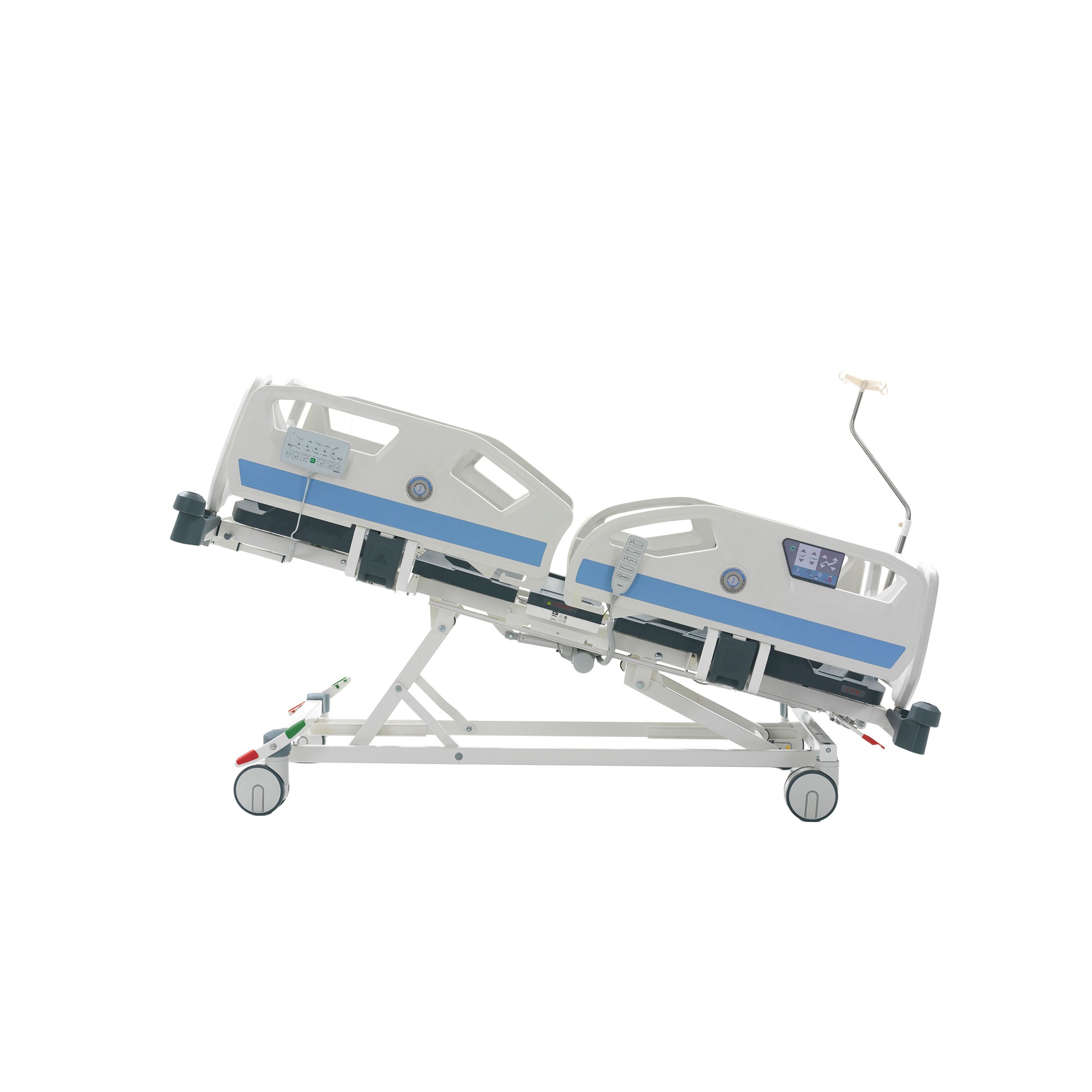 Nitrocare SANTE 8140 angle indicator showing precise backrest inclination for respiratory care.