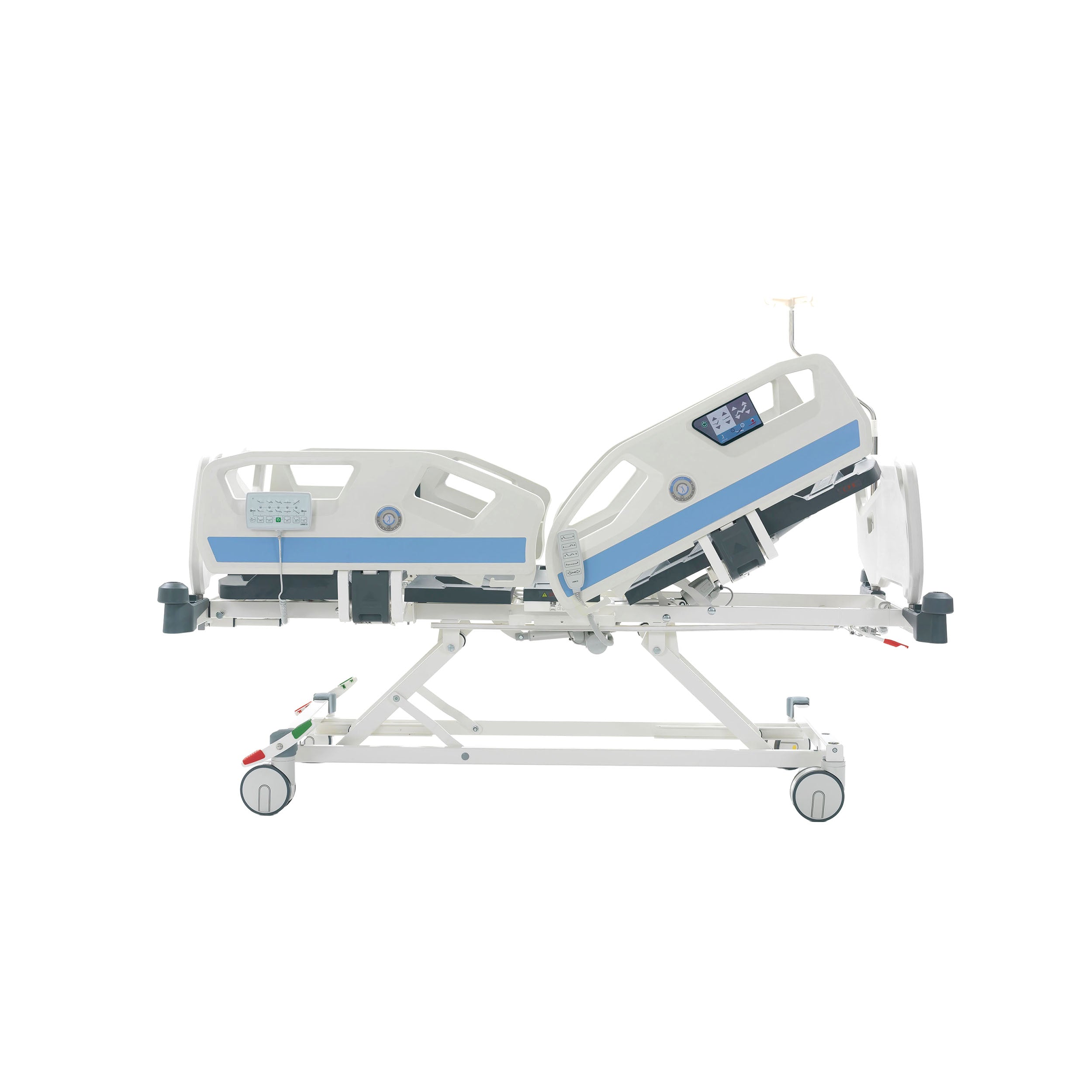 Nitrocare SANTE 8140 angle indicator showing precise backrest inclination for respiratory care.
