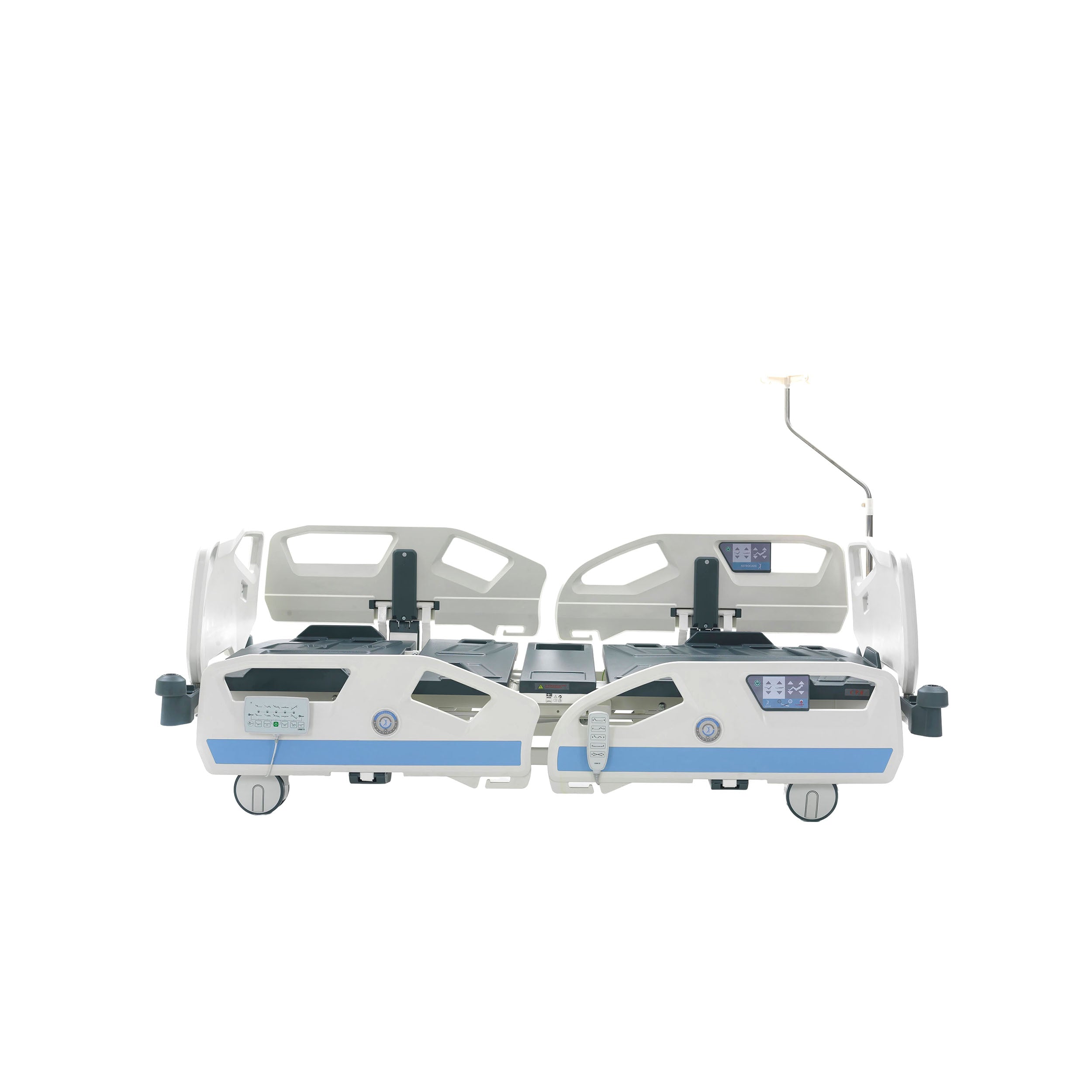 Nitrocare SANTE 8140 smart egress feature assisting a patient in safe bed exit positioning