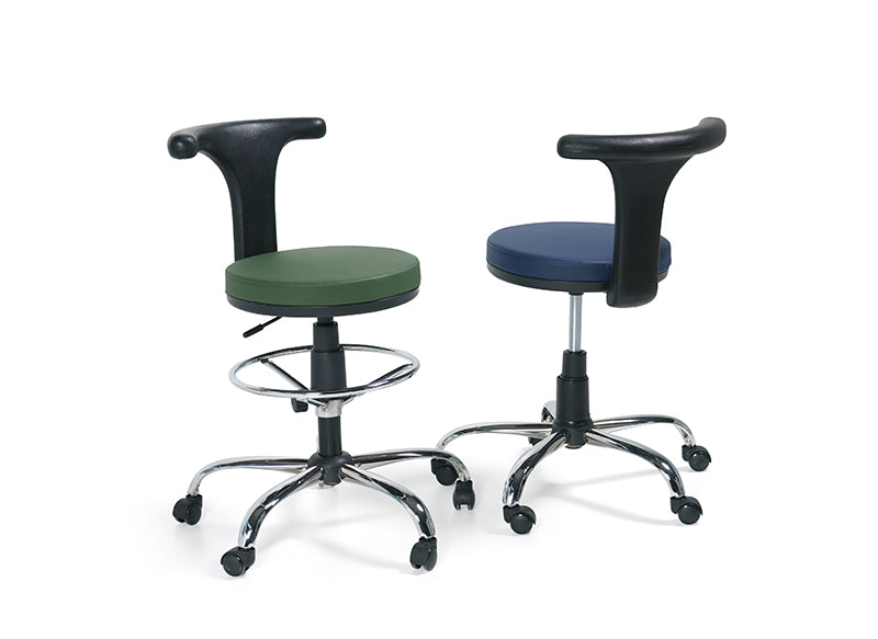 Efe Series Ergonomic Medical Procedure Stool | 360° Swing Support & Pneumatic Lift